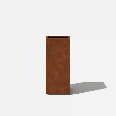 corten pedestal planter