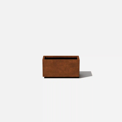 corten long box planter