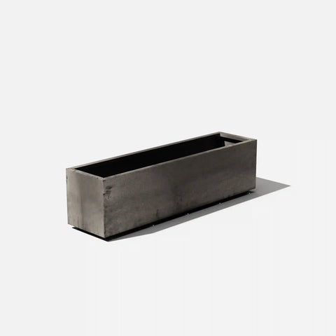corten long box planter