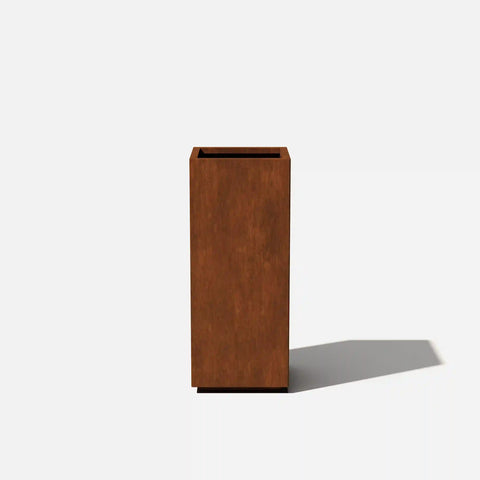 corten pedestal planter