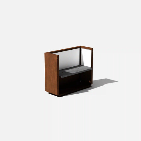 corten span planter