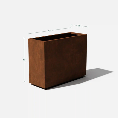 corten span planter