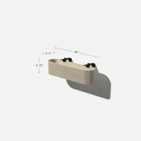 demi railing planter