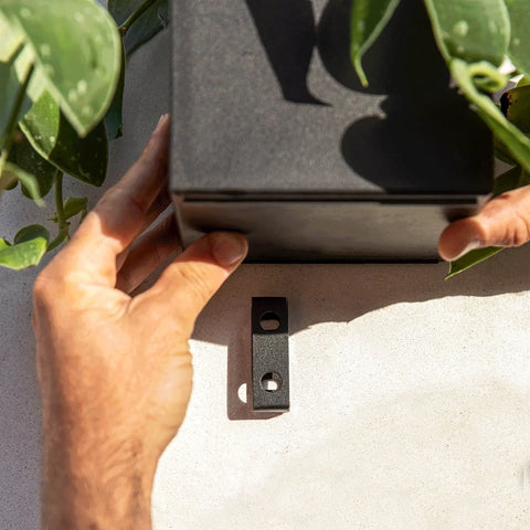 geo hanging cube planter