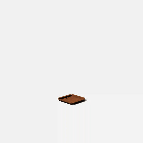 corten pedestal planter