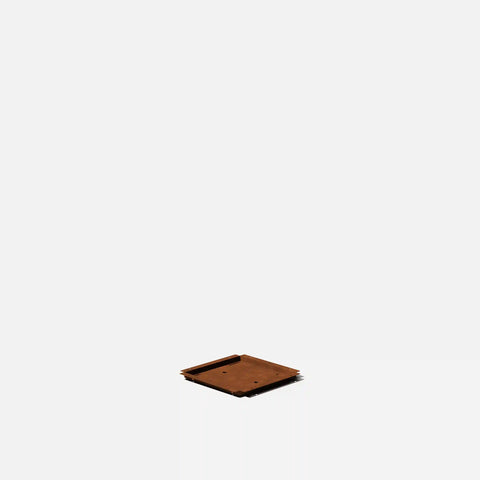 corten pedestal planter