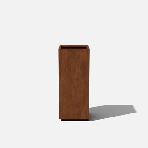 corten pedestal planter