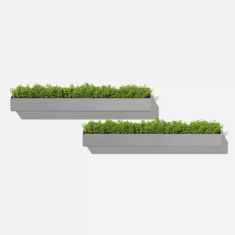 geo hanging trough planter