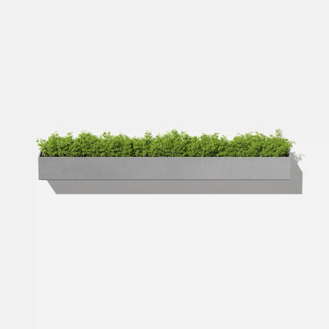 geo hanging trough planter