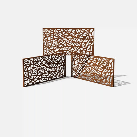corten web privacy screen set