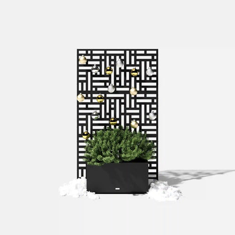 corten blocks privacy screen set