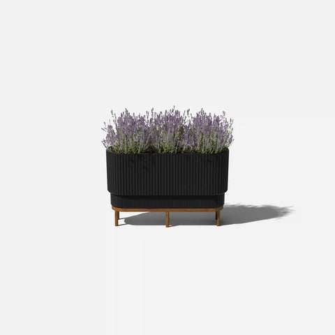 demi raised long planter