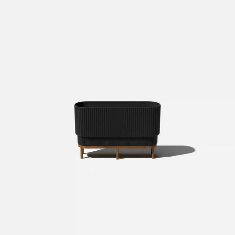 demi raised long planter