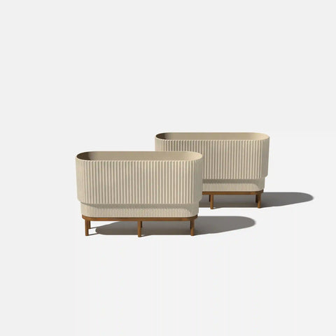 demi raised long planter