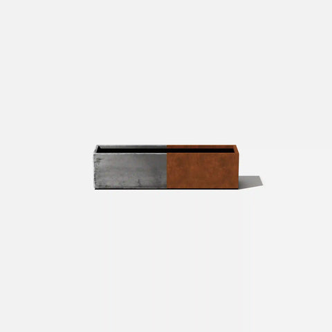 corten window box planter