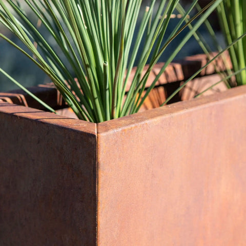 corten span planter